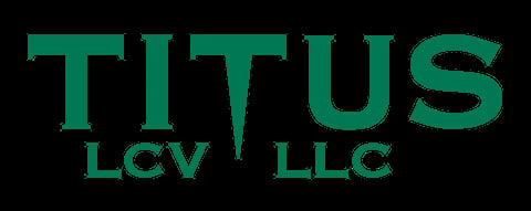TITUS LCV LLC logo in green text on dark background